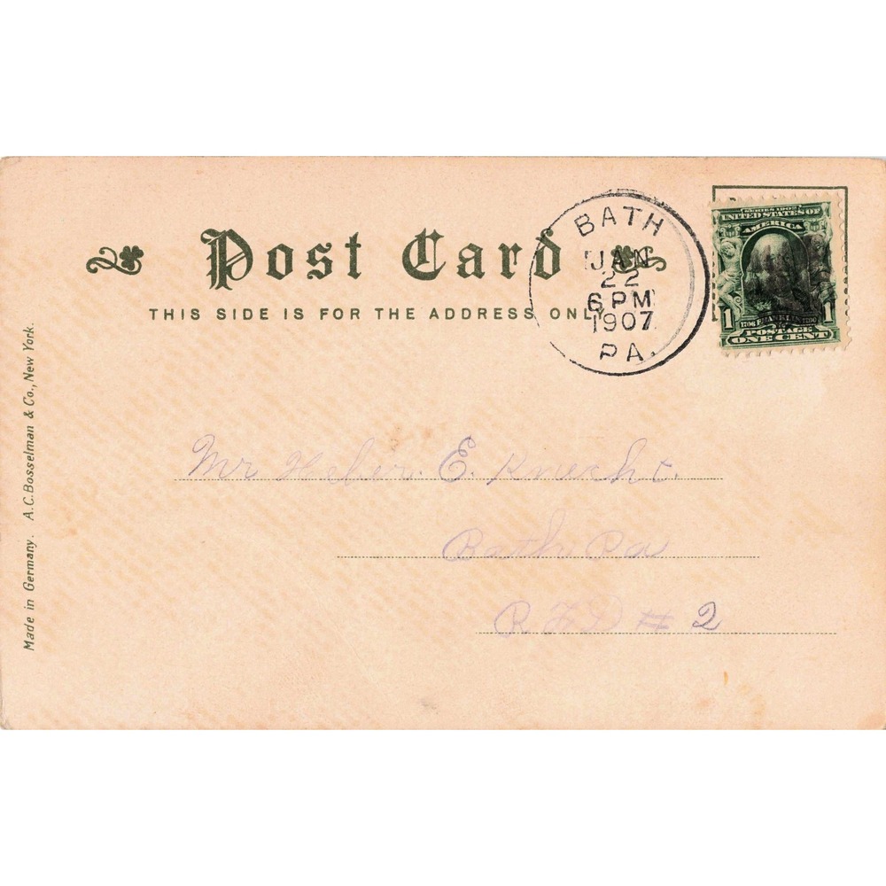 Winthrop Massachusetts MA US Barracks Military Shirley St Bosselman Postcard - Picture 2 of 2